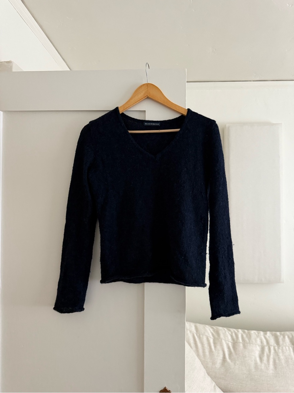Navy Blue Wool Sweater Brandy Melville